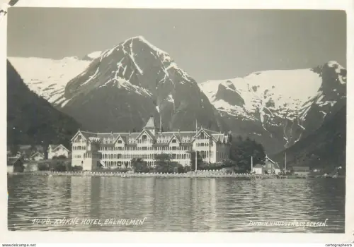 A5802 Norge Norway Norvège Kvikne Hotel Balholmen RPPC