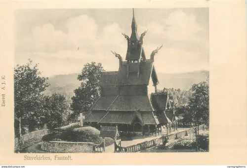A5802 Norge Norway Norvège Stavekirken