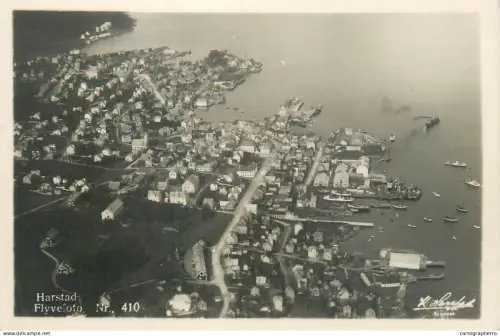 A5802 Norge Norway Norvège Harstad aerial view