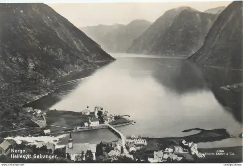 A5801 Norge Norway Norvège Hellesylt Geiranger RPPC