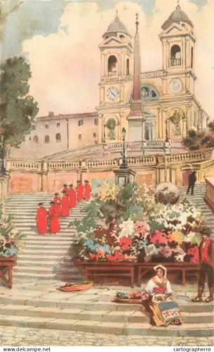 A5297 Italy Roma Trinita dei Monti