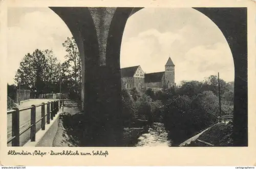 A5296 Poland Allenstein Schloss (Olsztyn) Durchblick zum Schloss