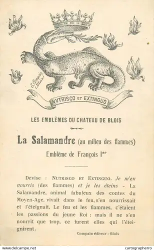 A5296 La Salamandre Embleme de Francois I