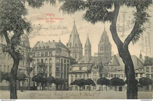 A5296 Germany Mainz Rheinstrasse mit Dom