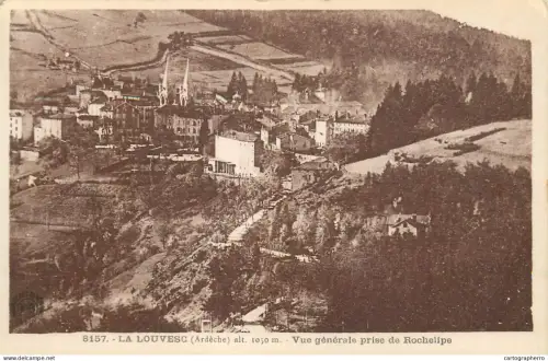 A5295 France La Louvesc Ardeche vue generale prise de Rochelipe