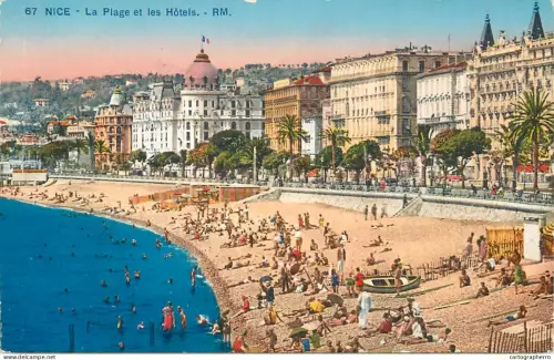 A5294 France Nice La Plage et les Hotels