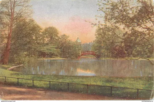 A5288 Fine art postcard picturesque river scenery