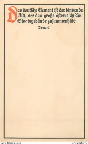 A5287 Calligraphy writing Bismarck quote