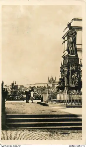 A5285 Czech Republic Prague Krizvonicke square Charles IV statue monument