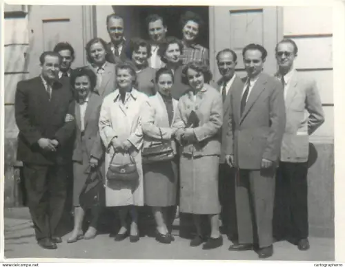 Anonymous persons large group souvenir photo