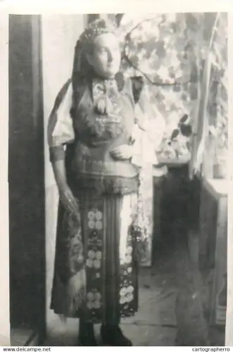 Anonymous persons woman in traditional folk costume
