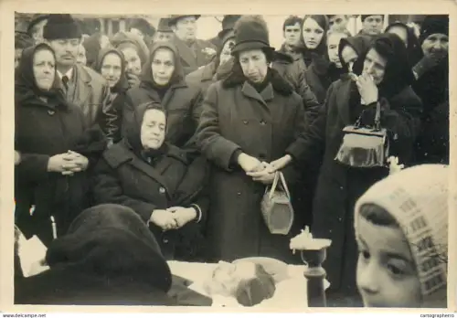 Anonymous persons funeral procession Romania