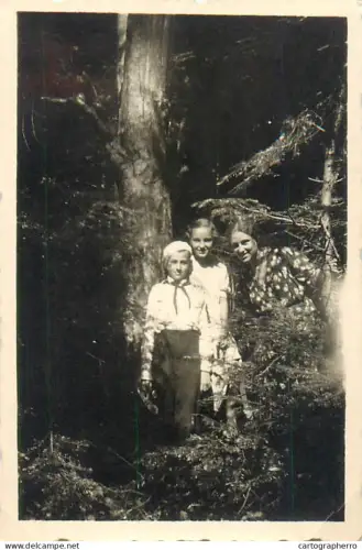 Anonymous persons Romania family souvenir photo