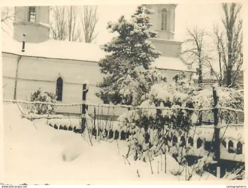 Romania church in winter
