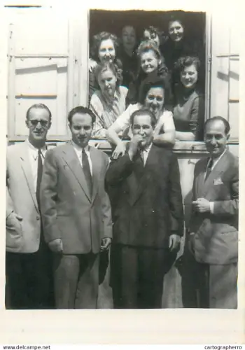 Anonymous persons group of people souvenir photo Romania