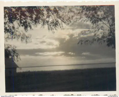 Place to identify lake landscape vintage photo