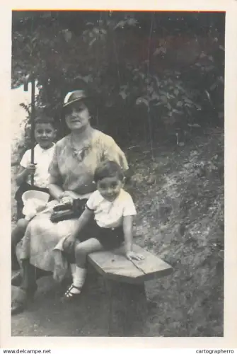 Anonymous persons Romania children & family group souvenir photo