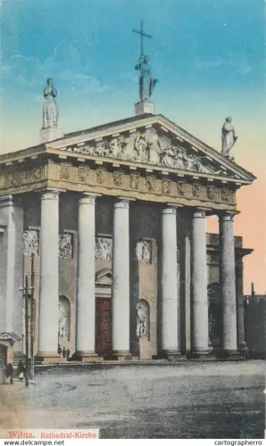 A5794 Lithuania Vilnius Wilna Kathedral-Kirche +/-1918