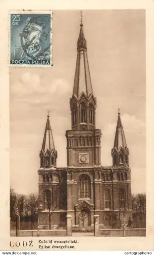A5794 Poland Łódź church 1938