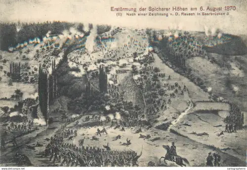 A5794 Illustration der Schlacht bei Spicheren am 6. August 1870