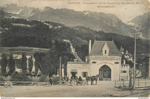 A5284 Austria Innsbruck Drahtseilbahn auf die Hungerburg (Mariabrunn) Stationsgebaude