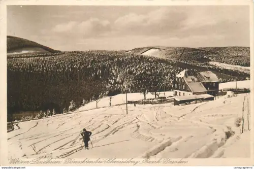 A5284 Germany Wettiner Landheim Donscheten bei Schmiedeberg winter scenery