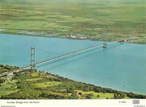 A5283 England Humber Bridge aerial view