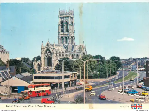 A5282 England Doncaster Parish Church and Church Way