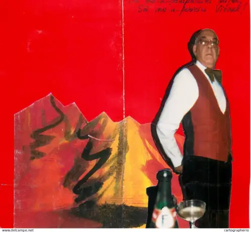 A5790 Waiter greetings card from Vienna 1998