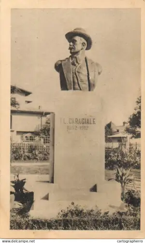 A5788 Romania Ploiesti statuia I. L. Caragiale 1956