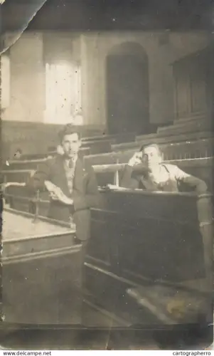 A5787 Romania anonymous persons students souvenir photo postcard