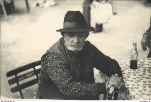 A5787 Anonymous persons old man photo 9 x 14 cm
