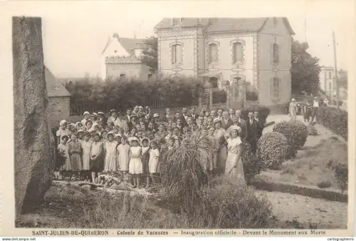 A5789 France Saint Julien de Quiberon colonie de vacances cpa