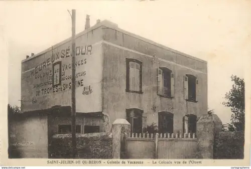 A5789 France Saint Julien de Quiberon colonie de vacances cpa