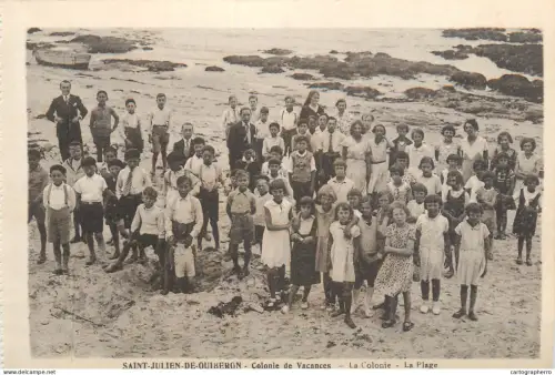 A5789 France Saint Julien de Quiberon colonie de vacances cpa