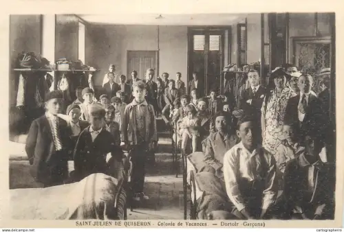 A5789 France Saint Julien de Quiberon colonie de vacances cpa