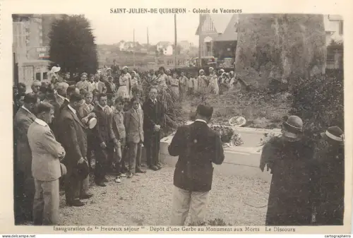 A5789 France Saint Julien de Quiberon colonie de vacances cpa