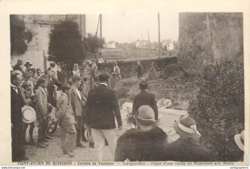 A5789 France Saint Julien de Quiberon colonie de vacances cpa