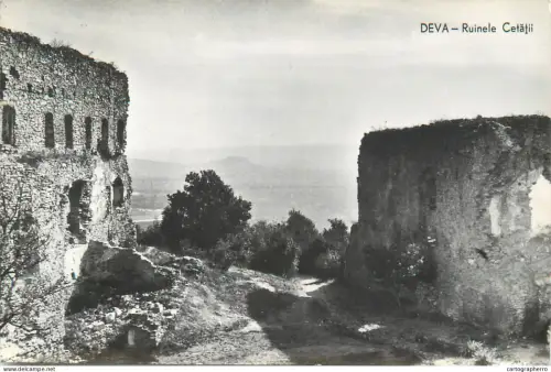 A5786 Romania Deva  citadel ruins 1960