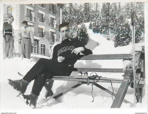 St. Moritz ski area souvenir photo 1948