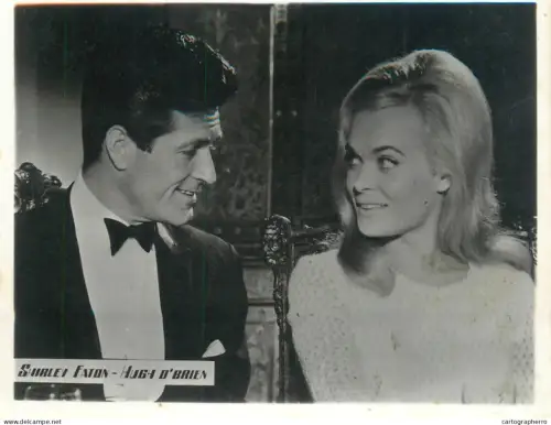 Famous people souvenir photo Shirley Eaton - Hugh O`Brien