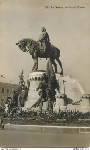 A5203 Romania Cluj Statuia lui Matei Corvin