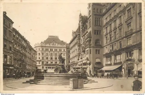 A5122 Austria Wien neuer markt mit Donnerbrunnen