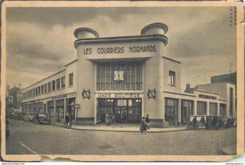 A5115 France carte postale avec défaut Caen la gare