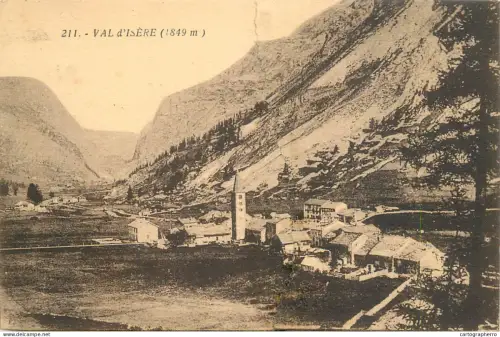 A5115 France carte postale avec défaut Val d' Isere