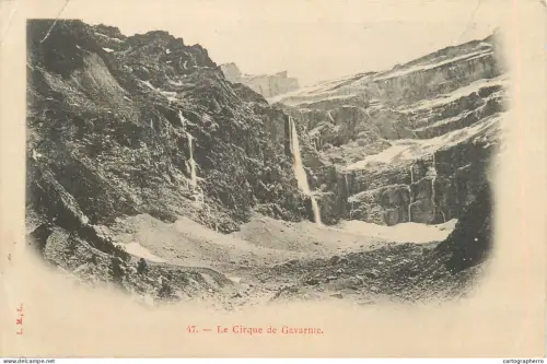 A5115 France carte postale avec défaut le cirque de Gavarnie