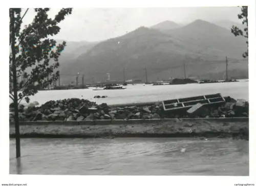 Romania flood disasters real photo (9 x 13 cm) inundatiile din Salaj 1970s