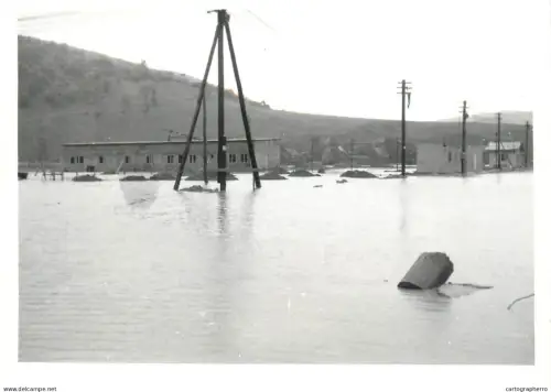 Romania flood disasters real photo (9 x 13 cm) inundatiile din Salaj 1970s