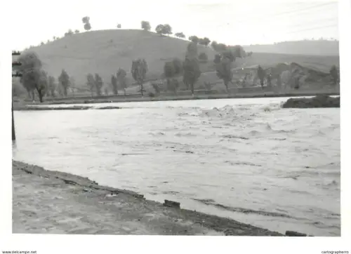 Romania flood disasters real photo (9 x 13 cm) inundatiile din Salaj 1970s