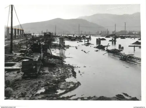 Romania flood disasters photo (9 x 13 cm) inundatiile din Salaj 1970s
